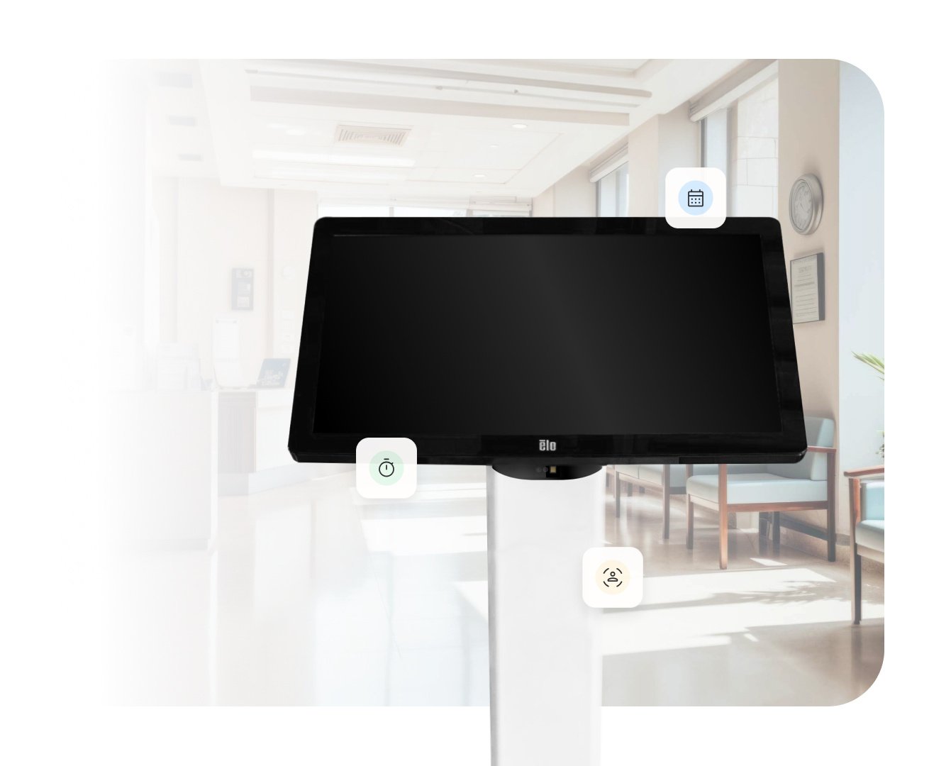 La borne d'accueil patient dans les cliniques du DME Omnimed La borne d'accueil patient dans les cliniques du DME Omnimed