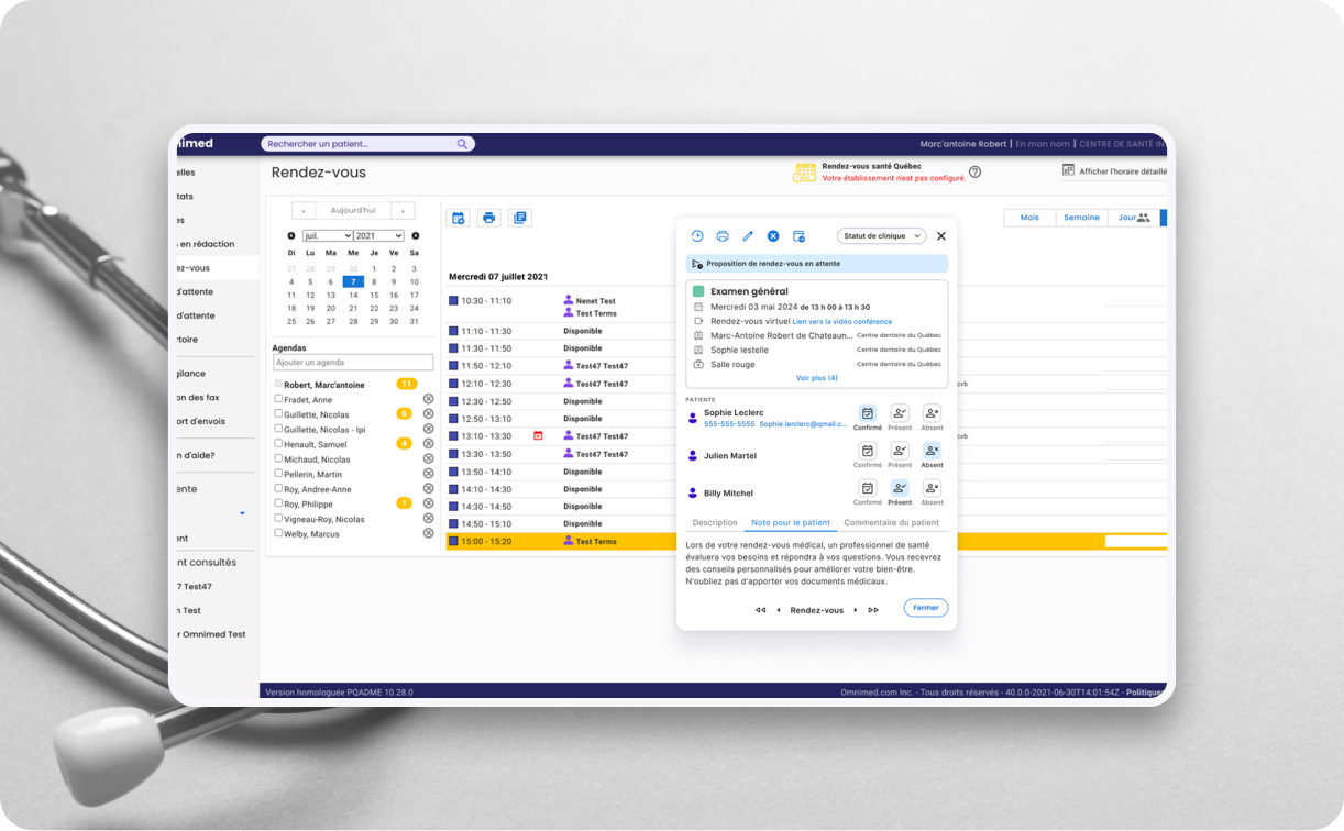 Borne omnimed gestion de rendez-vous Borne omnimed gestion de rendez-vous
