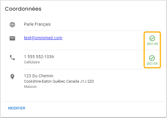 Exemple Sms Pour Prévenir Changement De Numéro Mettre à jour les coordonnées du patient